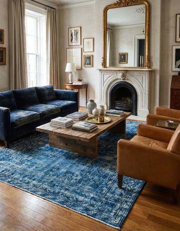 6' 9 x 9' 10 Vintage Royal Wool Rug