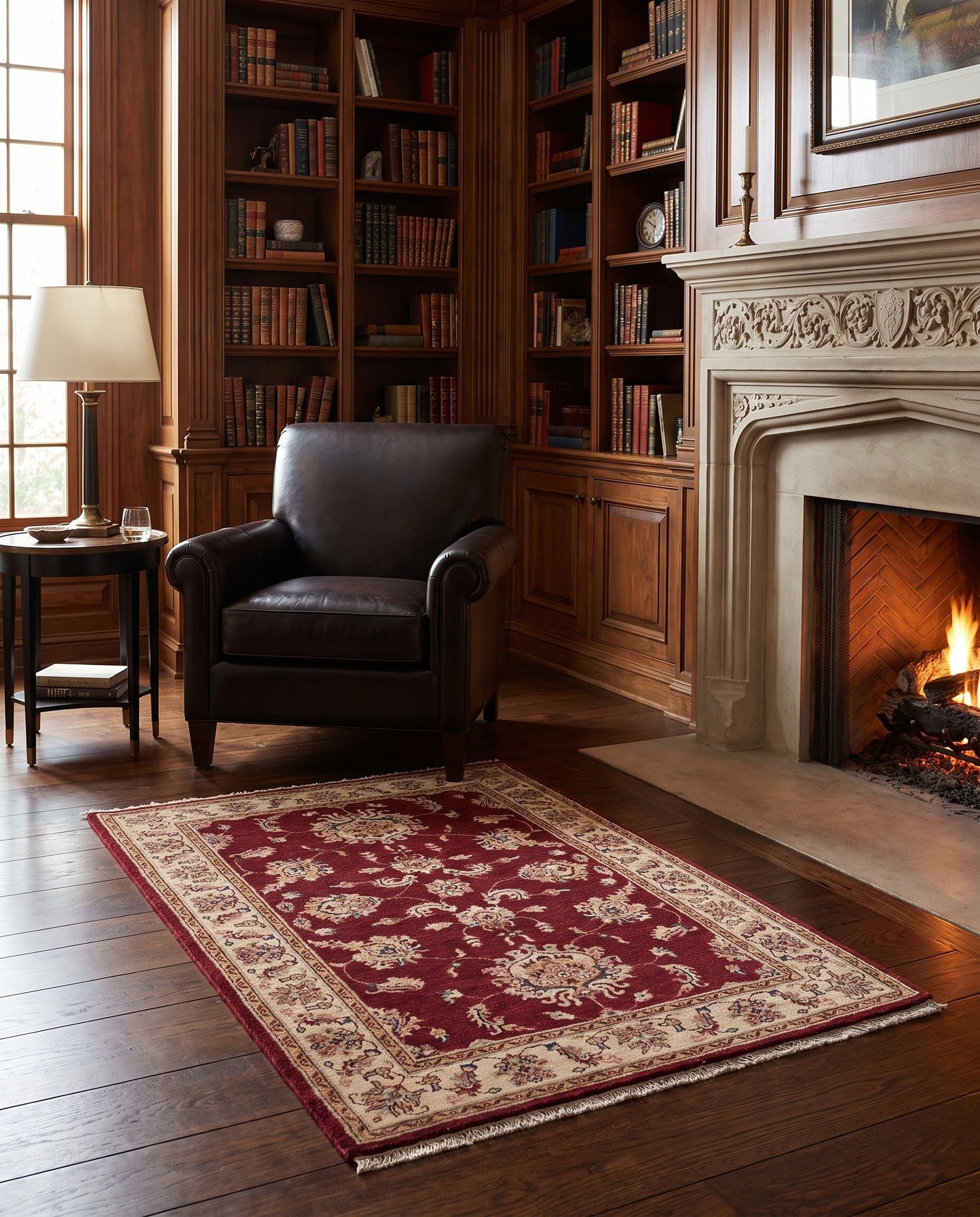 3' 4 x 5' 3 Hand Knotted Ziegler Rug