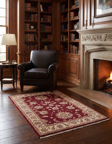 3' 4 x 5' 3 Hand Knotted Ziegler Rug