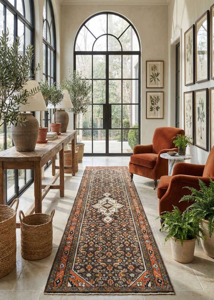 3' 2 x 10' 2 Hamedan Runner Rug