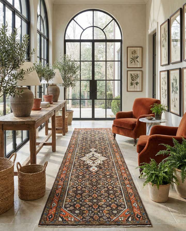 3' 2 x 10' 2 Hamedan Runner Rug