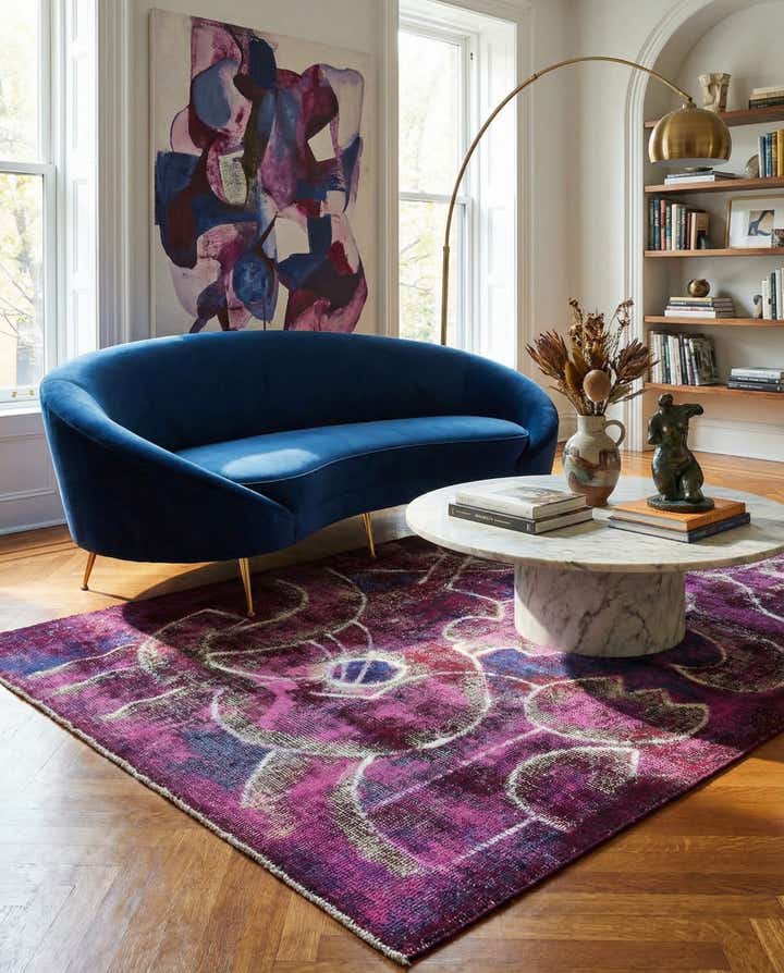 3' 10 x 6' Hand Knotted Ultra Vintage Persian Wool Rug