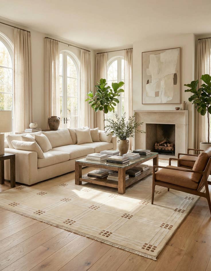 Detail image of  8' 3 x 11' 4  Hand Knotted Darya Wool Rug