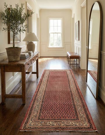 3' 6 x 10' 2 Hand Knotted Botemir Persian Wool Runner Rug