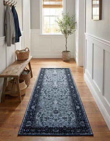 Blue Miranda Runner Rug