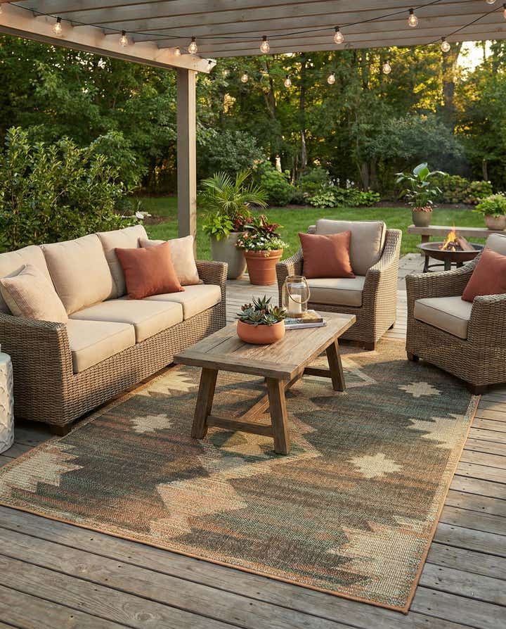 6' x 9' Easy-Clean Baja Indoor / Outdoor Rug