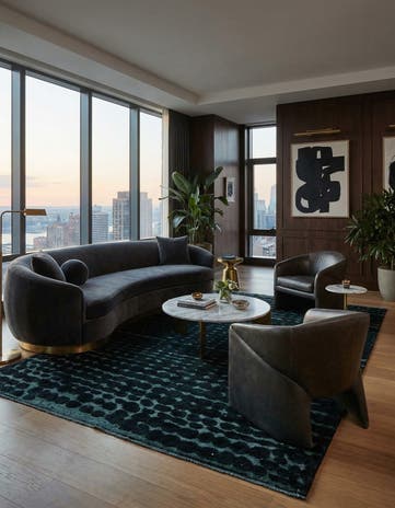 6' 6 x 10' 2 Hand Knotted Darya Wool Rug