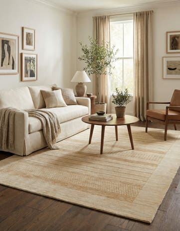 4' 7 x 6' 5 Hand Knotted Nepal Wool Rug