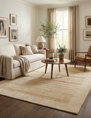 4' 7 x 6' 5 Hand Knotted Nepal Wool Rug