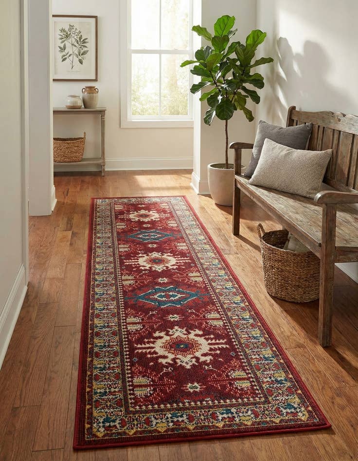 Detail image of 2' 7 x 10'  Washable Baja Indoor / Outdoor Runner Rug