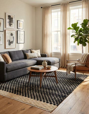4' 11 x 7' 5 Hand Knotted Darya Wool Rug