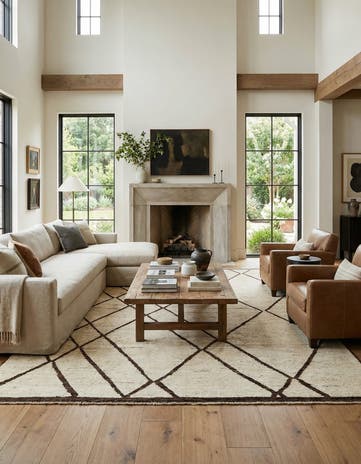 6' 9 x 9' 9 Hand Knotted Darya Wool Rug