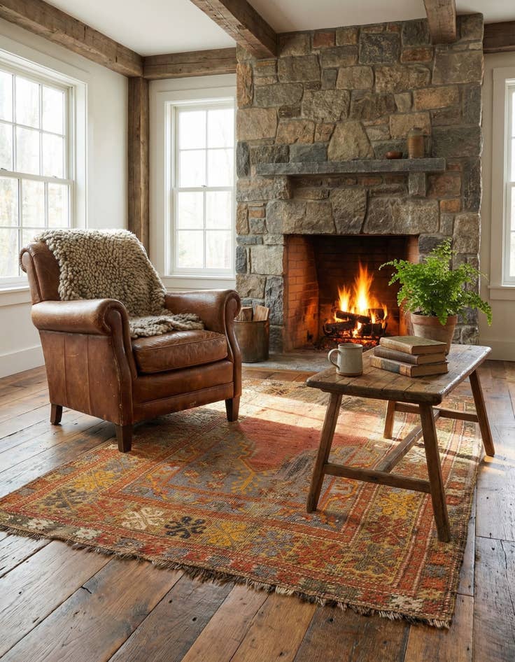 Detail image of 3' 3 x 5'  Hand Knotted Anatolian Wool Rug