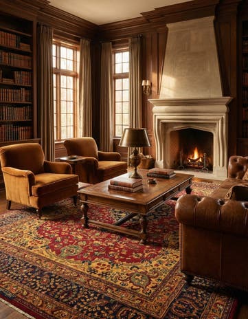 8' 4 x 11' 5 Hand Knotted Sarough Persian Wool Rug