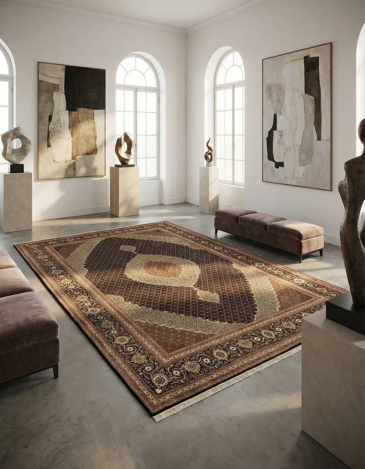 Detail image of 8' 2 x 12' 2 Tabriz Mahi Rug