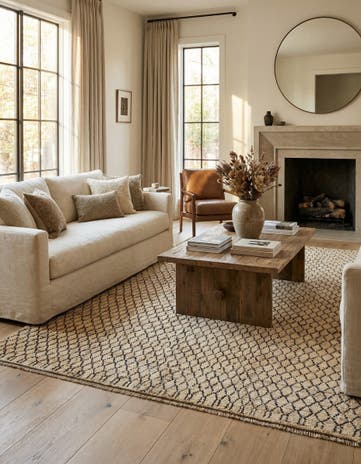 5' 5 x 7' 9 Hand Knotted Darya Wool Rug
