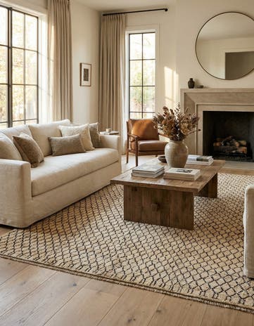 5' 5 x 7' 9 Hand Knotted Darya Wool Rug