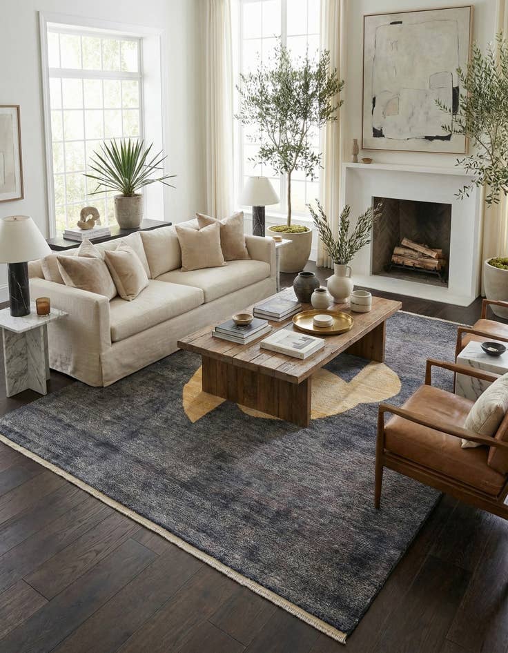 Detail image of 9' 5 x 11' 8  Hand Knotted Moroccan Wool Rug