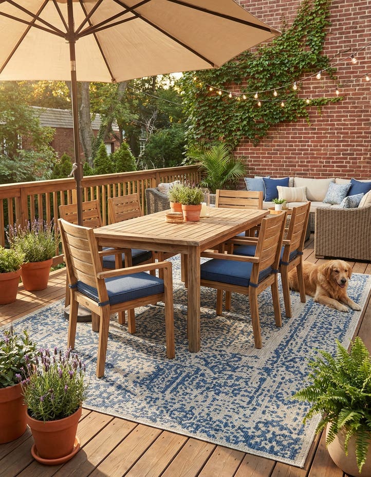 6' x 9' Easy-Clean Traditional Indoor / Ou...