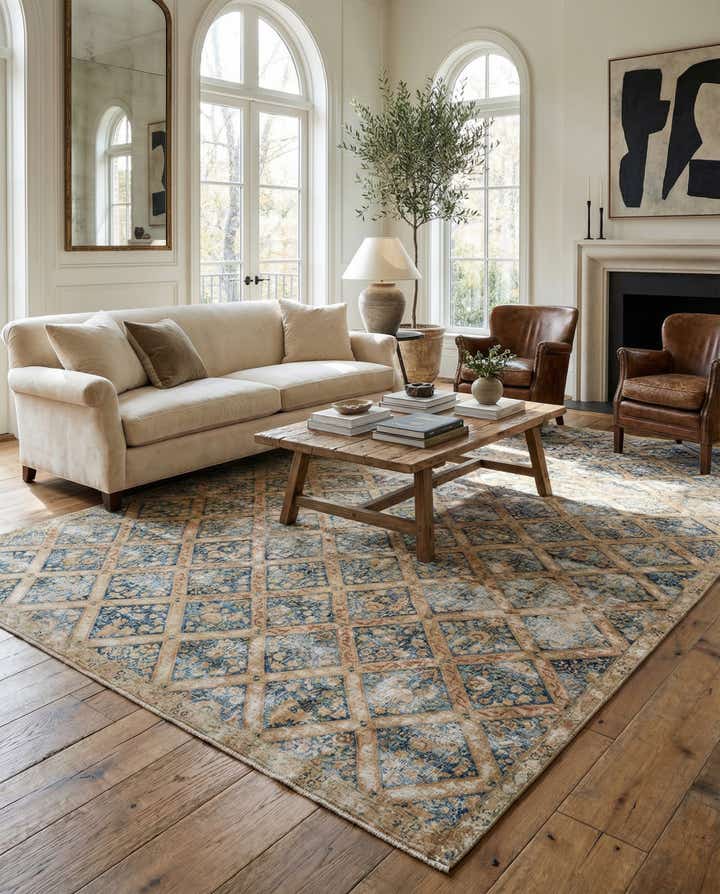 7' 3 x 11' 4 Hand Knotted Ultra Vintage Persian Wool Rug