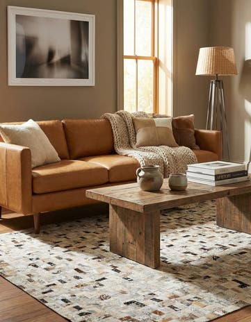 5' x 7' 6 Cowhide Stocks Rug