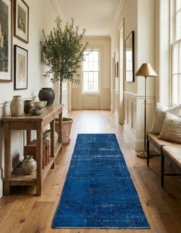 2' 5 x 9' 8 Hand Knotted Ultra Vintage Persian Wool Runner Rug