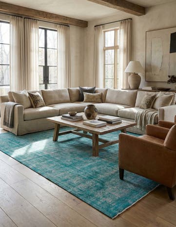 9' 6 x 12' 7 Hand Knotted Ultra Vintage Persian Wool Rug