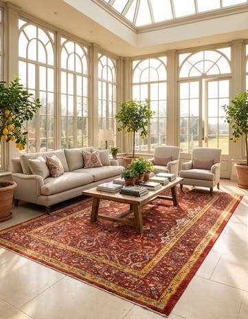 8' 2 x 11' 6 Hand Knotted Luribaft Rug
