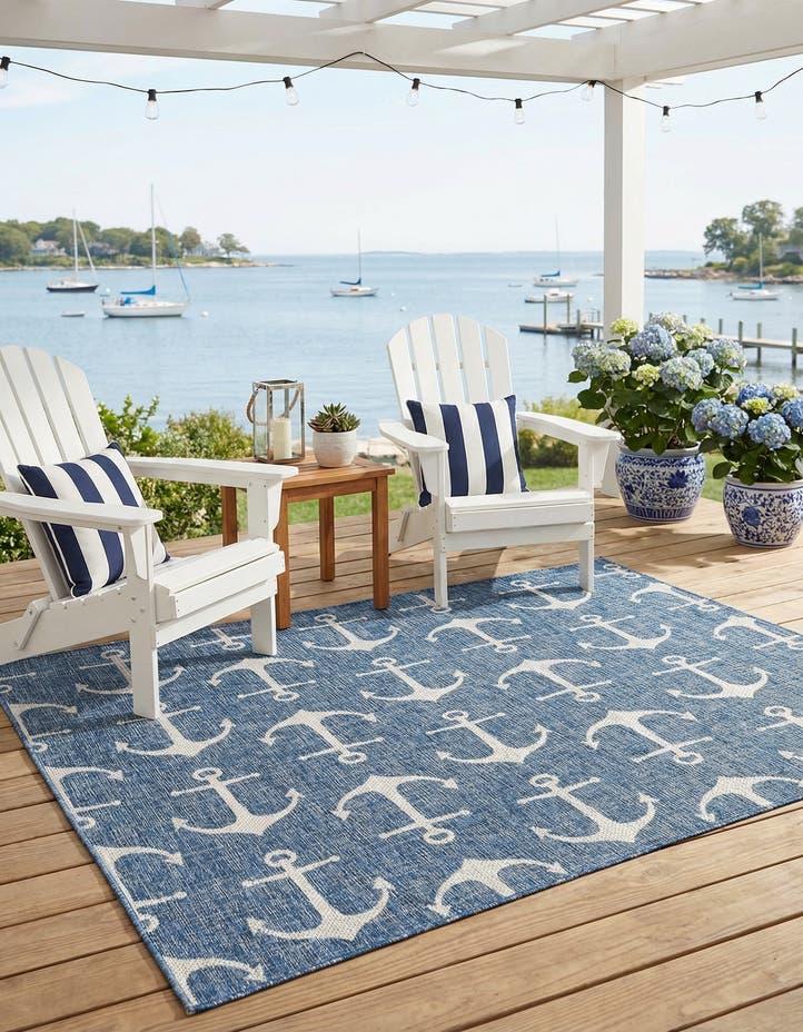 6' x 9' Easy-Clean Coastal Indoor / Outdoo...