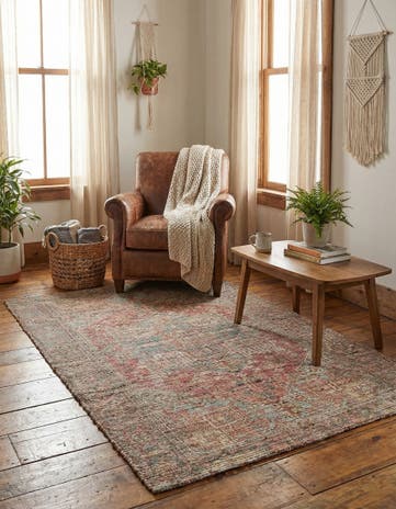 4' 1 x 6' 1 Chenille Jute Rug