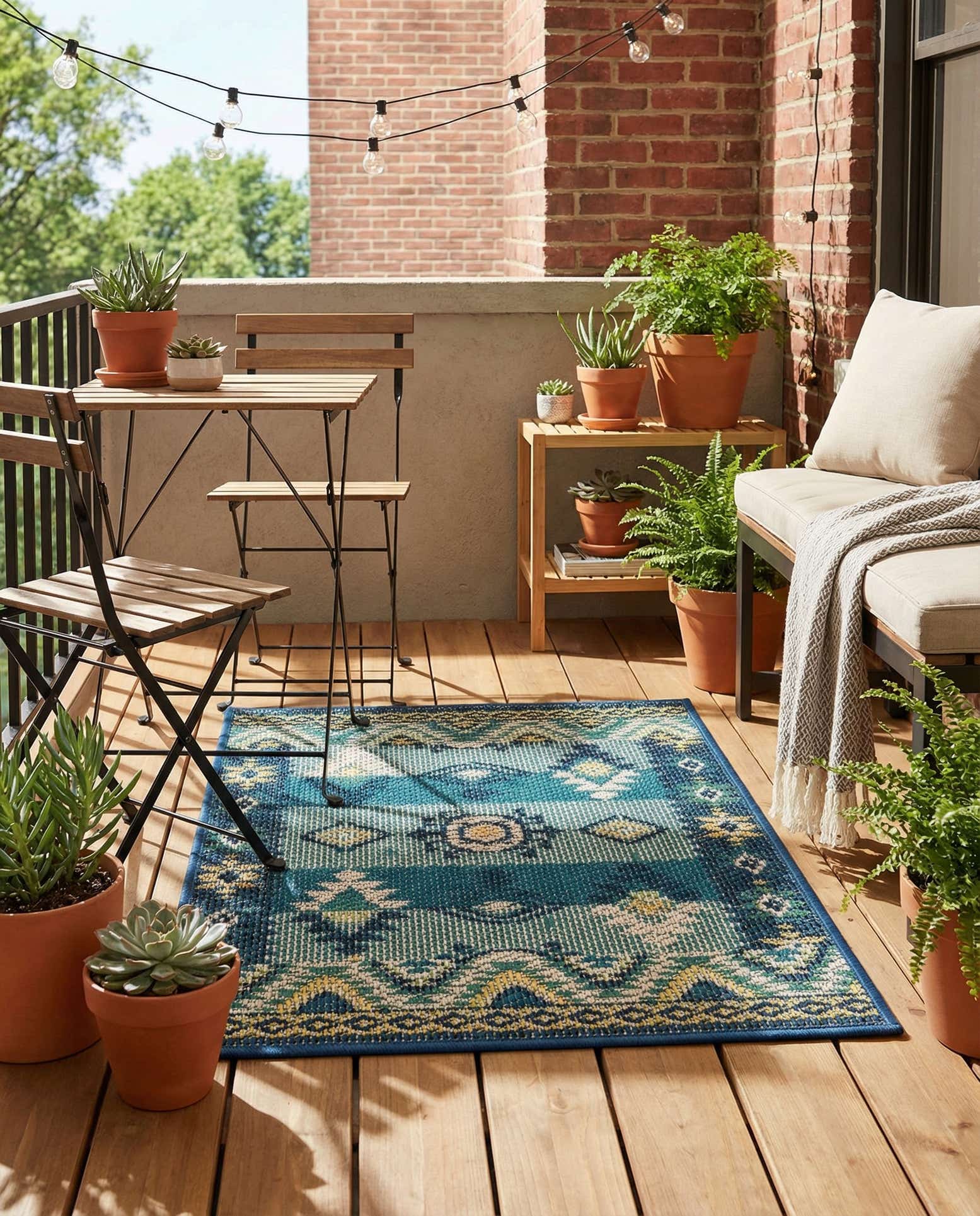 2' x 3' Easy-Clean Baja Indoor / Outdoor Rug