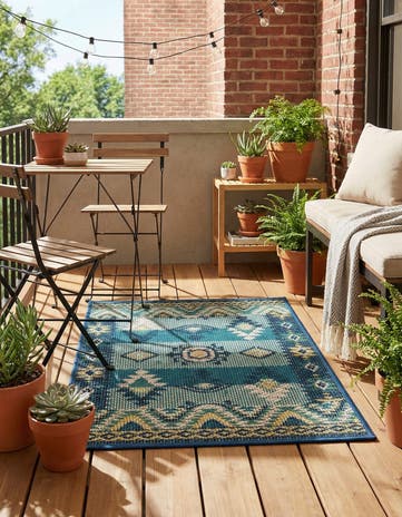 2' x 3' Easy-Clean Baja Indoor / Outdoor Rug