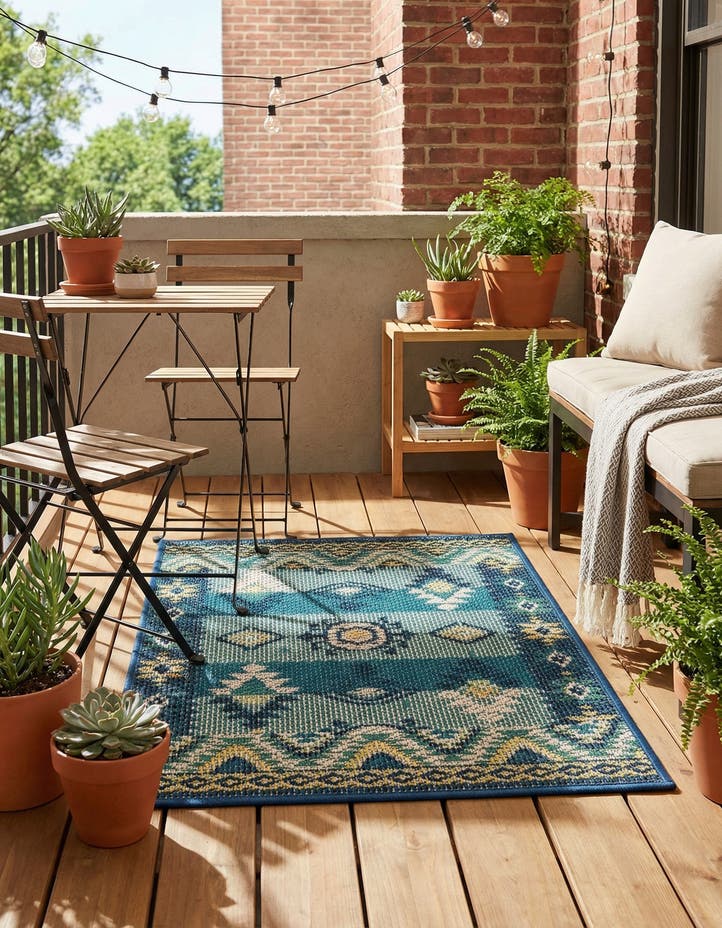 2' x 3' Easy-Clean Baja Indoor / Outdoor Rug