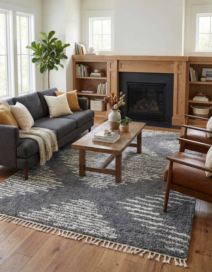 Detail image of 10' x 14' Serenity Shag Rug