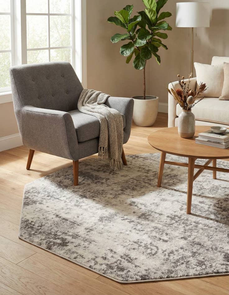 Detail image of 7' x 7' Aurora Octagon Rug