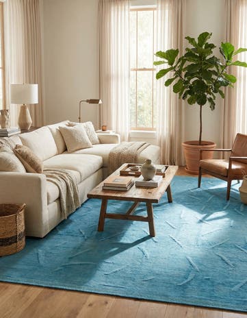 9' x 11' 9 Hand Knotted Moroccan Wool Rug