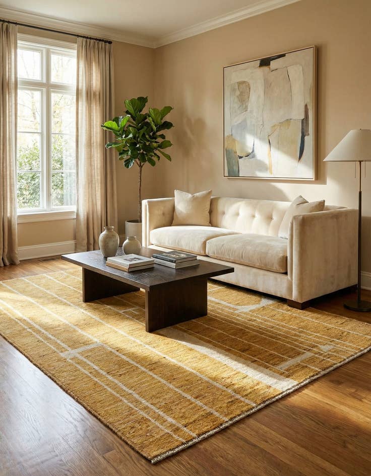 Detail image of 5' 11 x 7' 10 Hand Knotted Darya Wool Rug