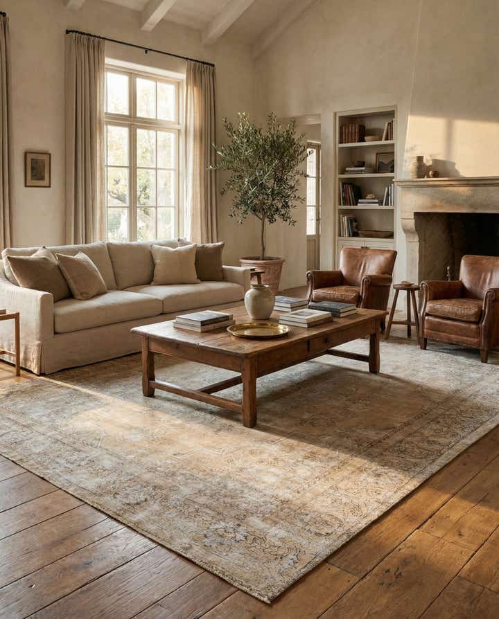 9' 4 x 12' 1 Hand Knotted Ultra Vintage Persian Wool Rug