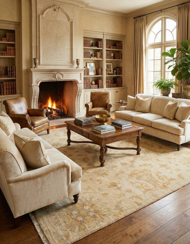 Detail image of 5' 9 x 7' 9 Ziegler Wool Rug