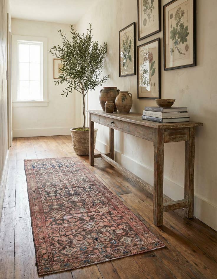 Detail image of  3' 3 x 9' 2  Hand Knotted Ultra Vintage Persian Wool Runner Rug