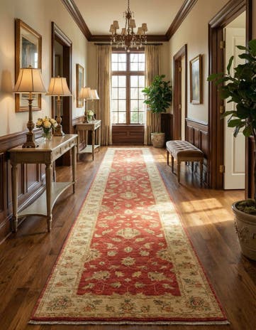 2' 8 x 16' 3 Hand Knotted Peshawar Ziegler Runner Rug