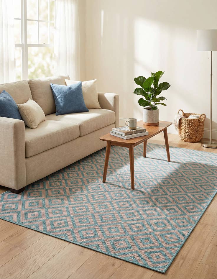 Detail image of 4' x 6'  Washable Jill Zarin Costa Rica Indoor / Outdoor Rug