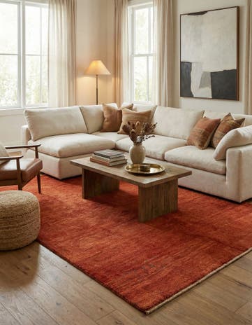 5' 1 x 6' 8 Hand Knotted Gabbeh Persian Wool Rug