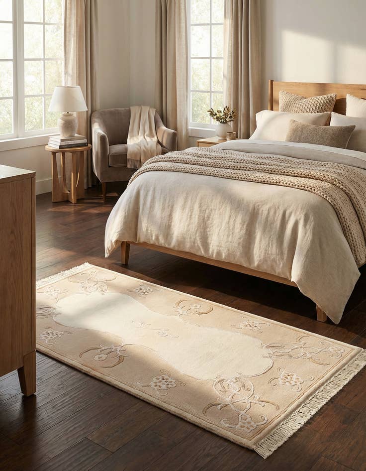 Detail image of 2' 7 x 4' 9  Hand Knotted Darya Rug