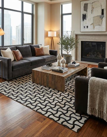 5' x 7' 9 Cowhide Rug
