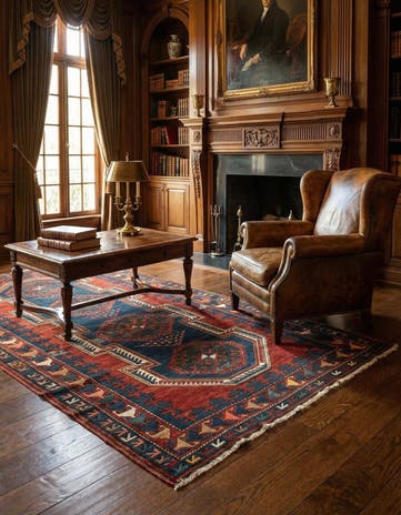 4' 2 x 8' 4 Kazak Rug