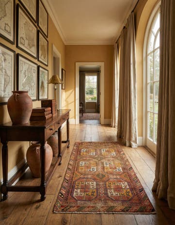 3' 6 x 6' 4 Hand Knotted Shiraz Persian Wool Runner Rug