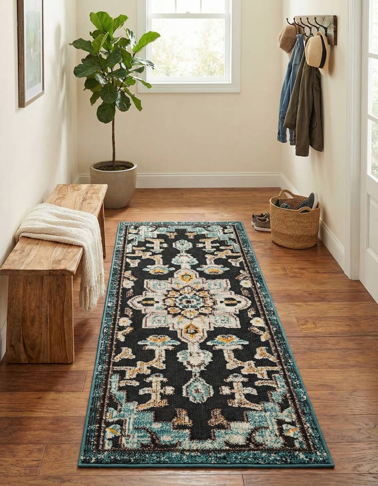 Detail image of 2' x 5' Easy-Clean Casablanca Indoor / Outdoor Runner Rug
