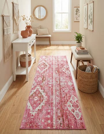 Pink Vega Runner Rug