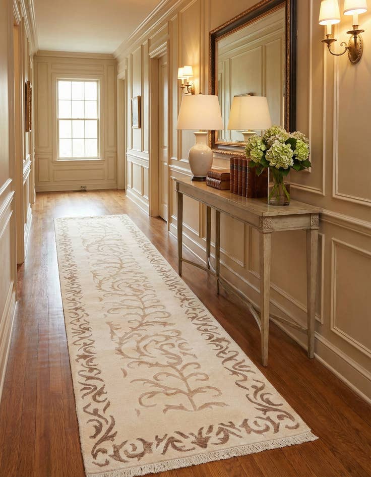 Detail image of 2' 7 x 13' 1  Hand Knotted Darya Wool Runner Rug